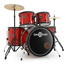 BDK-1 Full Size Starter Drum Kit by Gear4music Red