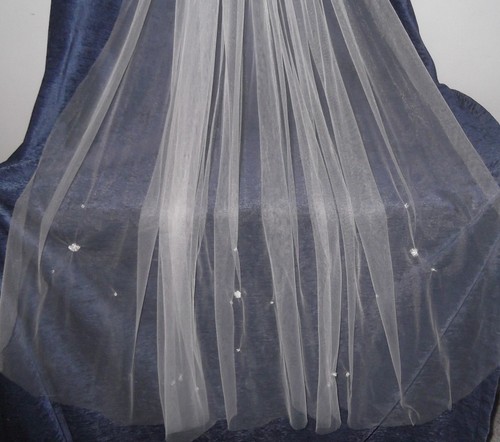 Crystal beaded long bridal - beaded,