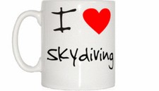 I Love Heart Skydiving Mug