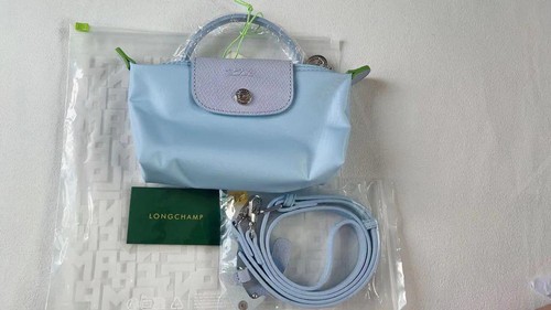 Longchamp handle pouch sky - pouch,