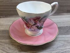  ROYAL GRAFTON TEA CUP SAUCER, PINK FLOWER, FINE BONE CHINA,  MADE ENGLAND