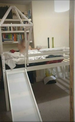 Hardware mid sleeper bed with - sleeper,