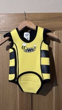 TWF Baby Swimming Costume Wetsuit ~ Bee Design ~ Yellow And Black. 6-12 Months