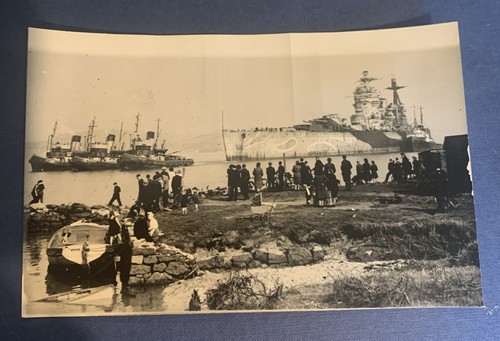 Real photograph battleship - photograph, rn