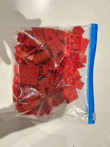 Lego mixed red bricks - mixed,