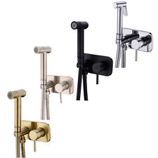 DOUCHE BIDET SHATTAF  SHOWER SPRAY THERMOSTATIC KIT SET BLACK GOLD BRASS SILVER