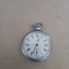 Lovely 1962 Ingersoll Pocket Watch Serviced new Crystal  Roman Numerals (409)