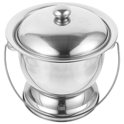 Metal chamber pot spittoon - pot,