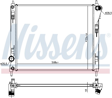 Fits nissan pulsar - nissan, radiator