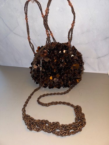 Brown sparkly after - brown, five