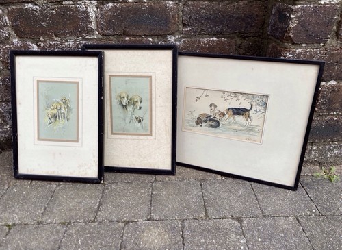 Antique set framed colour - of,