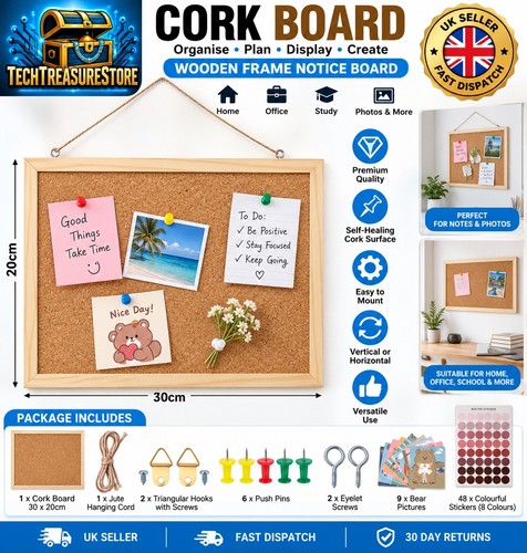 Cork board 20x30cm - cork,