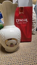 Donegal Parian China Claddagh Ring Vase Irish BNIB 
