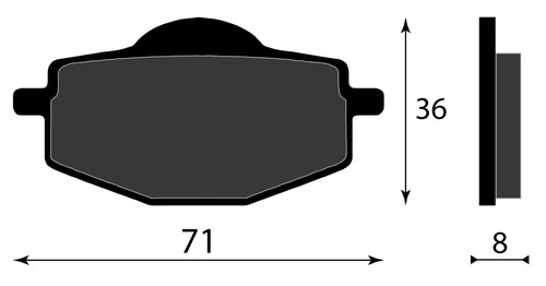 Front brake pads yamaha ysr - front,