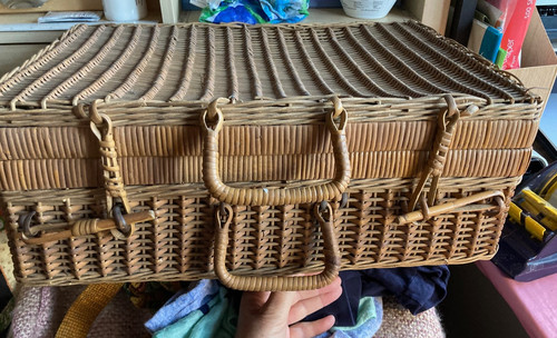 Vintage fine wicker woven - vintage,