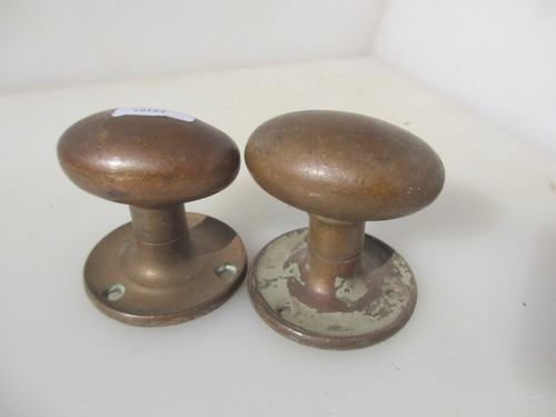 Victorian brass door - victorian, knobs