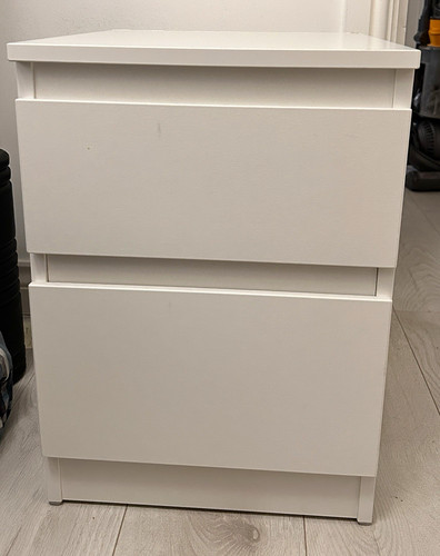 Ikea white drawer bedside - ikea,