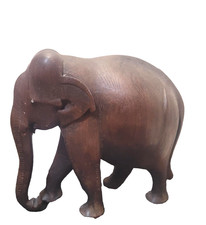 heavy HAND-CARVED WOODEN