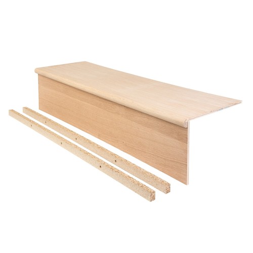 Oak stair cladding treads with - oak,