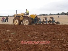 PHOTO  MUIR HILL TRACTOR AND RANSOMES REVERSIBLE PLOUGH THOUGHT TO BE THE MODEL