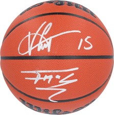 Vince Carter & Tracy McGrady Raptors Signed Wilson Authentic Indoor/Outdoor Ball