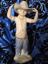 Nao By Lladro Boy With Cowboy