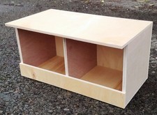 Two x DOUBLE Quail Poultry Breeding Boxes 7" x 13" x 7"