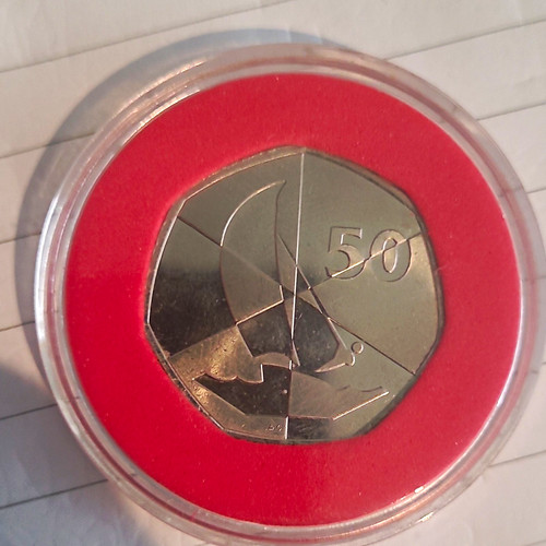 2019 gibraltar 50p coin - gibraltar,