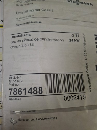 Viessmann 7861488 conversion - viessmann,