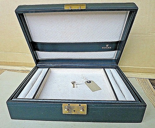 Rolex large leather watch - large,