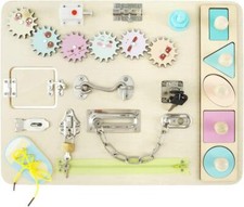 WOODEN BUSY BOARD MONTESSORI