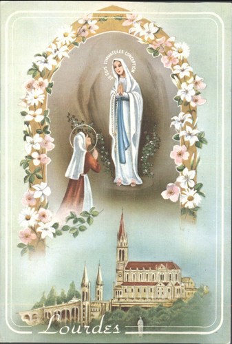 Lourdes apparition basilica - apparition, &