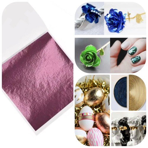 Sheets pink metallic foil - metallic,