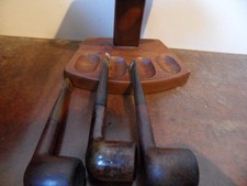 Vintage Decatur Pipe Stand & 3