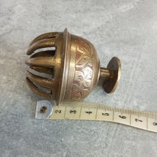 Vintage Engraved Brass Claw