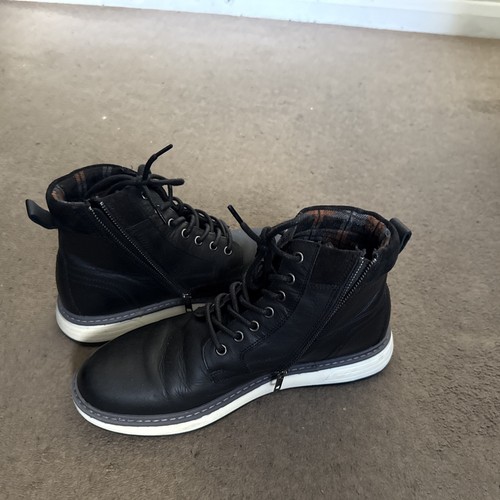 Joules black leather boots - joules,