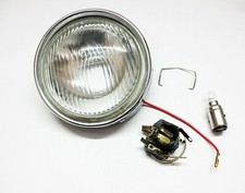 LAMBRETTA LI SERIES 3 HEADLIGHT LAMP UNIT INNOCENTI CEV + HOLDER & HALOGEN BULB