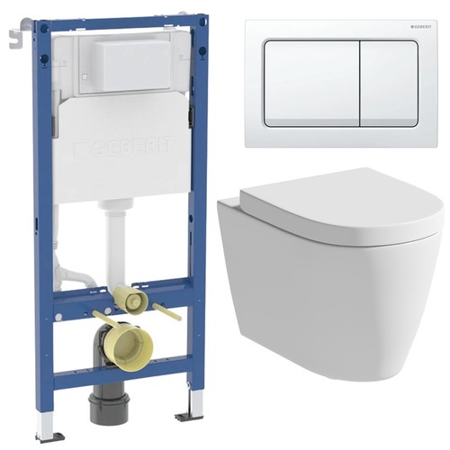 Rimless wall hung toilet - wall,