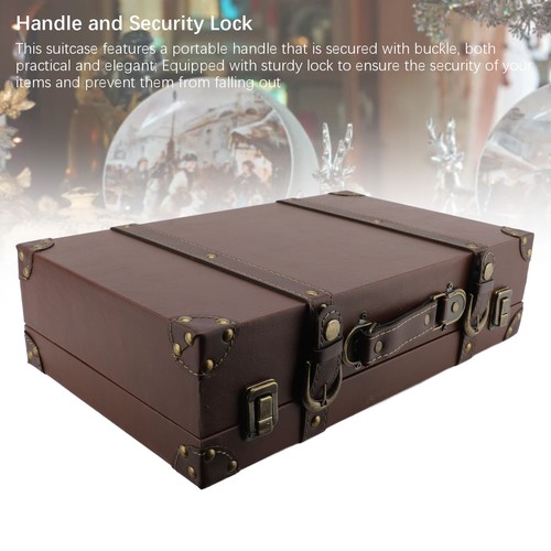 Vintage leather suitcase - leather,