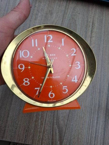 Retro orange westclox - orange, big