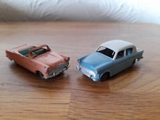 Vintage Lesney Matchbox Hillman Minx No. 43 & Ford Zodiac Convertible No. 39 VGC