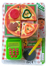 Pizza Play Set - Pizza & Box-Cutter-Pizza Gift Card - Card  Machine - Brand New