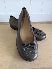 Hotter Emmy Leather Flat Shoes