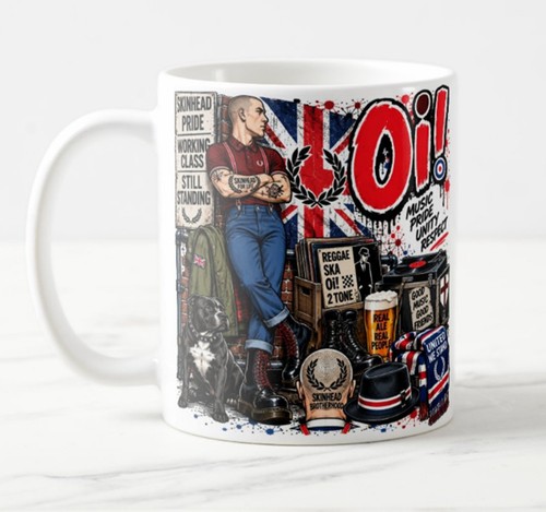 Skinhead ceramic mug - skinhead,
