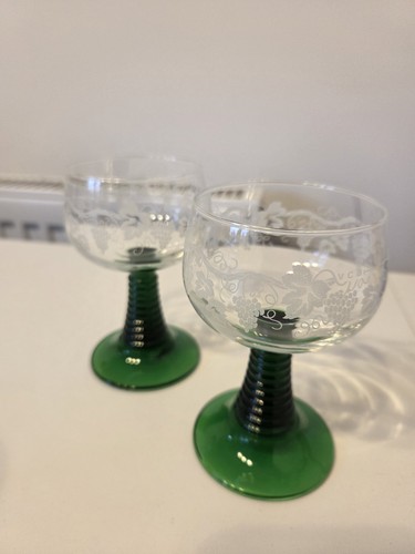 Vtg luminarc green rib - luminarc,