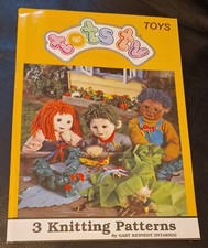 Tots Tv Toys 3 Doll Knitting Patterns 1997 Alan Dart Gary Kennedy Intarsia
