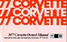 1977 Chevrolet Corvette Owners Manual User Guide