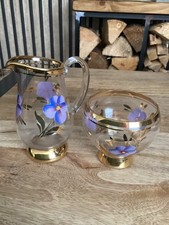 vintage glass and gold colour