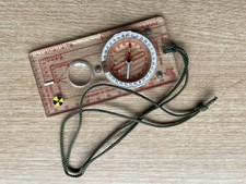 BRITISH ARMY ISSUE COMPASS, SILVA TYPE 4 .. MILS & DEGREES