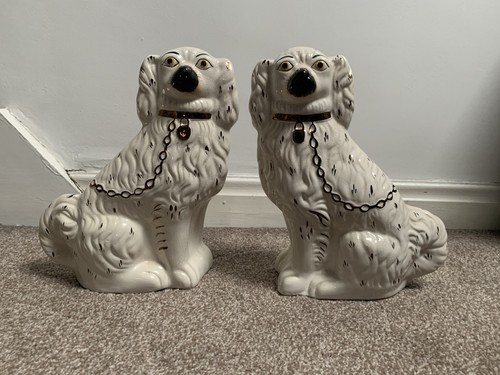 Pair antique staffordshire - pair, of
